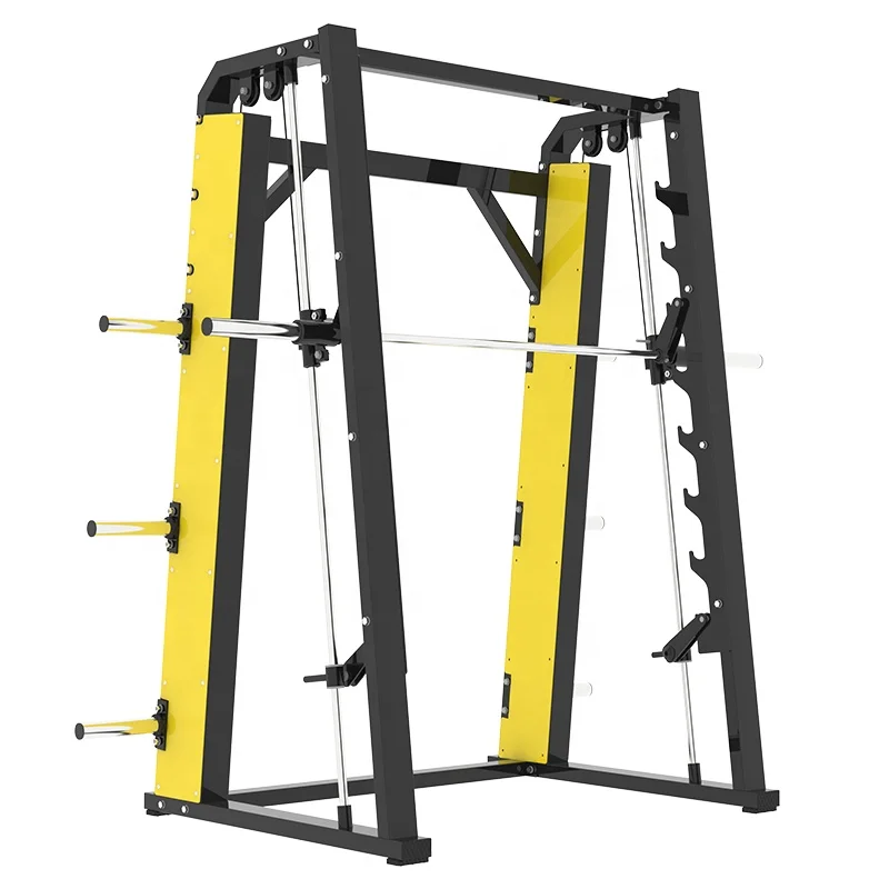 

Premium Smith Cage with J-Hooks Durable Fitness Equipment for Full-Body Workouts