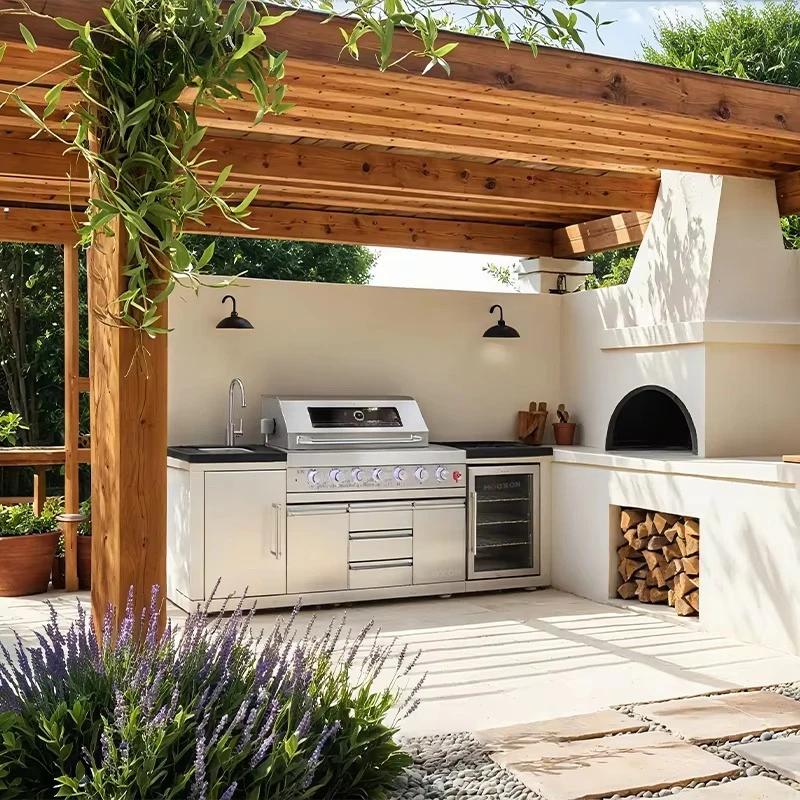 Outdoor Kitchen Grill 304 Stainless Steel Grill with Large Grill Mesh for Fast Heating Anti Rust Weatherproof Heavy Duty