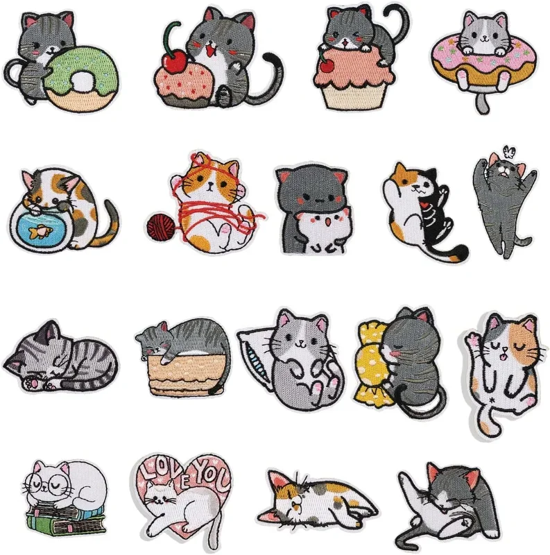 

1pc Desert Cat Patches for Clothing Iron on / Sew on Cat Applique for Jeans Hats Shoes Shirts Jackets Backpacks DIY Accessories