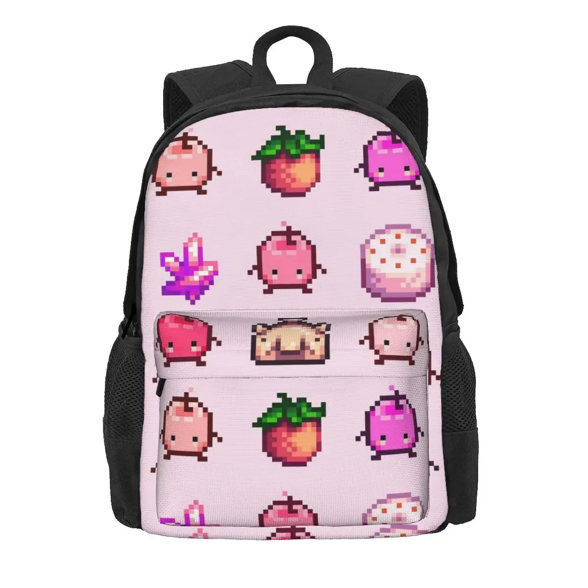 

Stardew Valley Pink Junimo Set Backpacks Boys Girls Bookbag Children School Bags Kids Rucksack Travel Rucksack Shoulder Bag