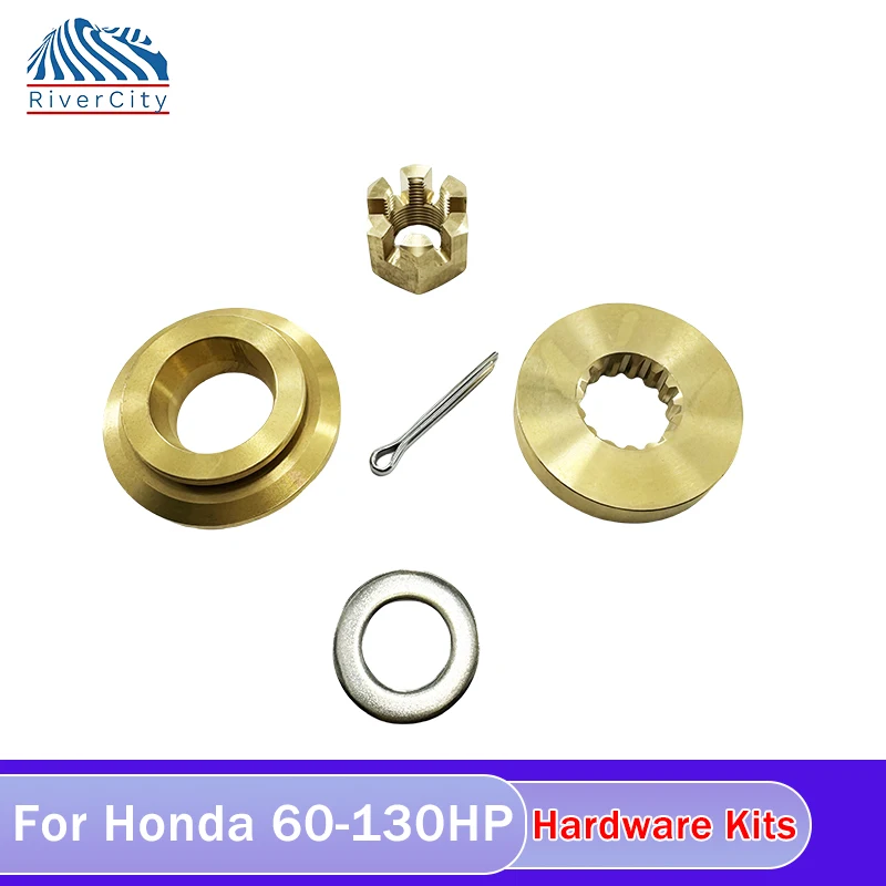 River City Hardware Kits fit Honda 60-130HP  Outboard Motos Thrust Washer/Spacer/Washer/Nut/Cotter Pin Included