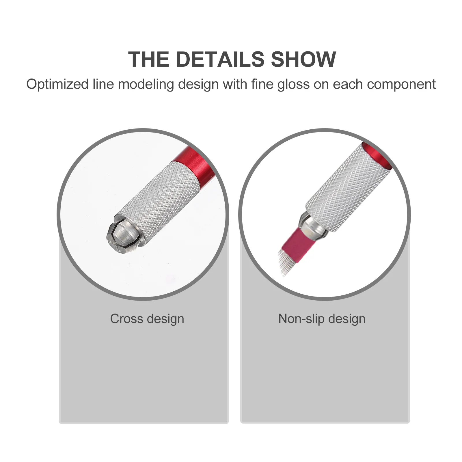 

Manual Eyebrow Pen Embroidered Pencil Professional Lightweight Aluminum Alloy Handle Tattoo Tool