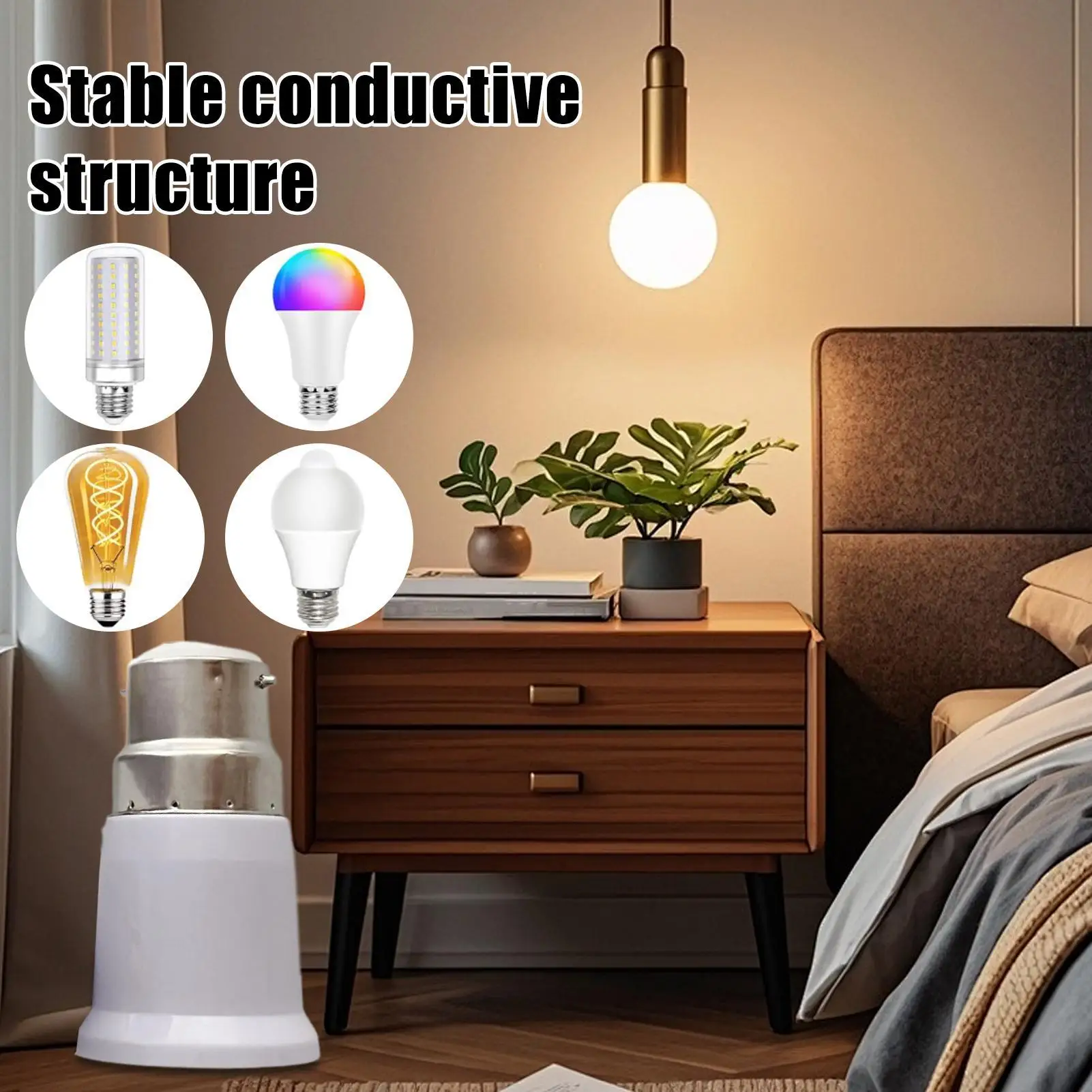 Розетка для светильника, адаптер B22 к E27, винт для светодиодной лампы, стабильный держатель, удлинитель для ламп, потолочные светильники, детали домашнего освещения