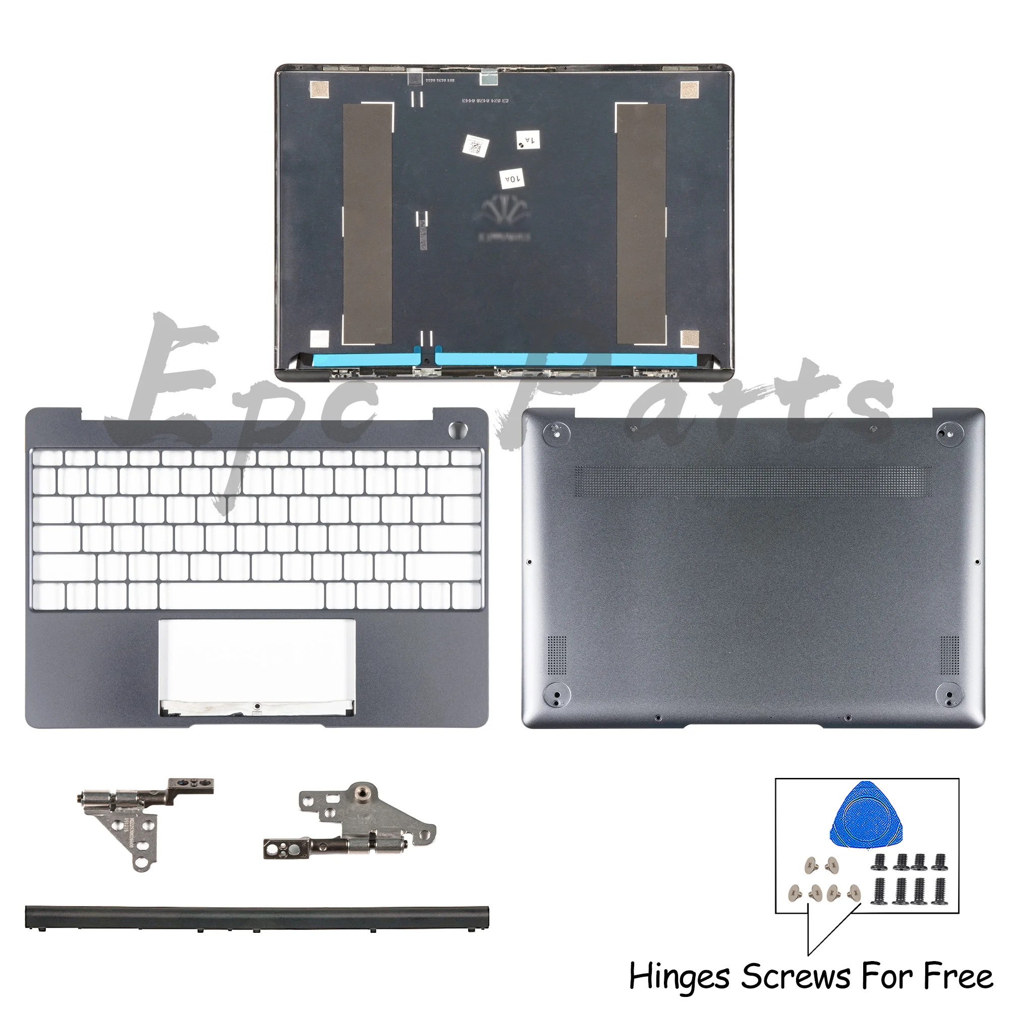 

Epc Parts For Matebook 13 WRT-W29 WRT-W29L WRTB-WFE9L HN-W19R HN-W19L Top Case Palmrest Bototm Case hinge housing Gray US