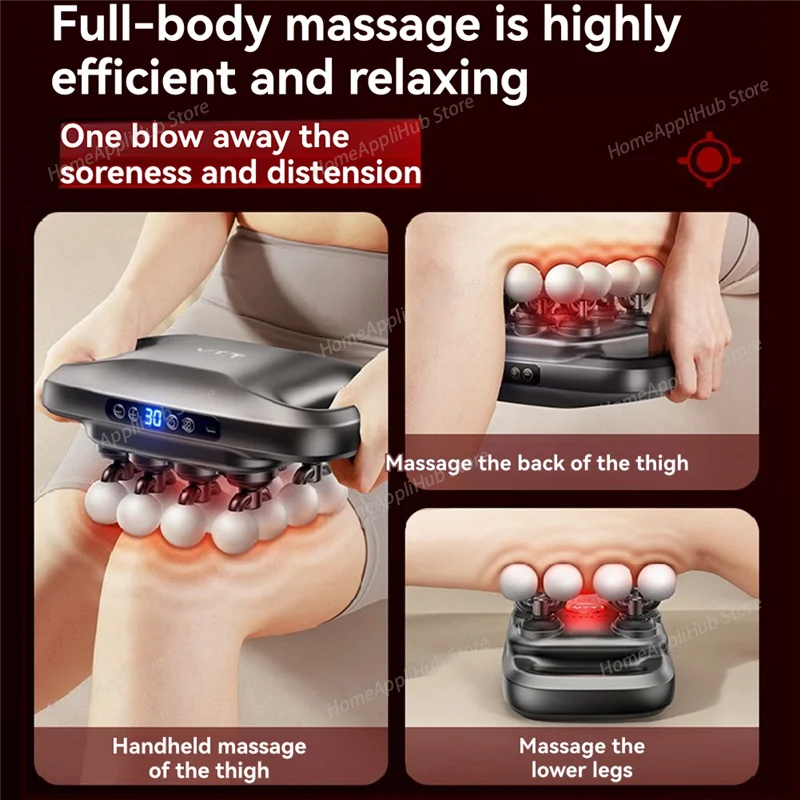 

16-Head Fascia Gun High-Frequency Vibration Body Massage Gun Back and Waist Massager Neck Shoulder Massager Muscle masajeador