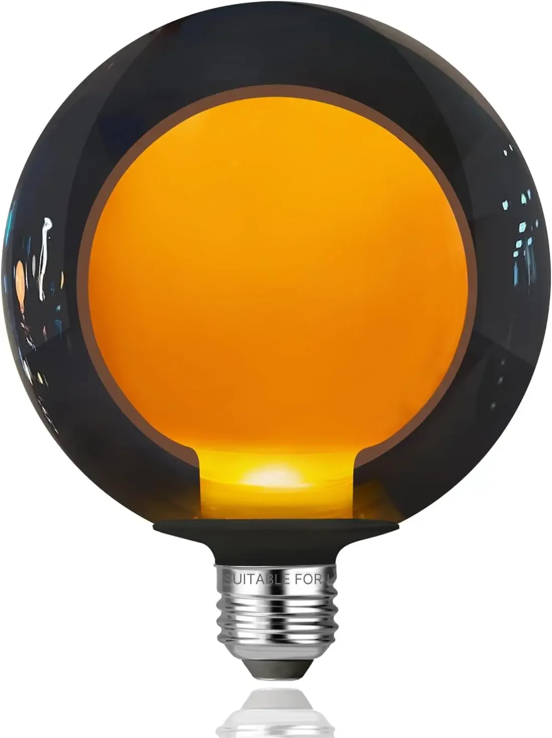 

Vintage Oversized Dimmable LED Edison Bulb, E26 1800K Warm White, 4W 80LM Decorative Globe for Bedroom Living Room