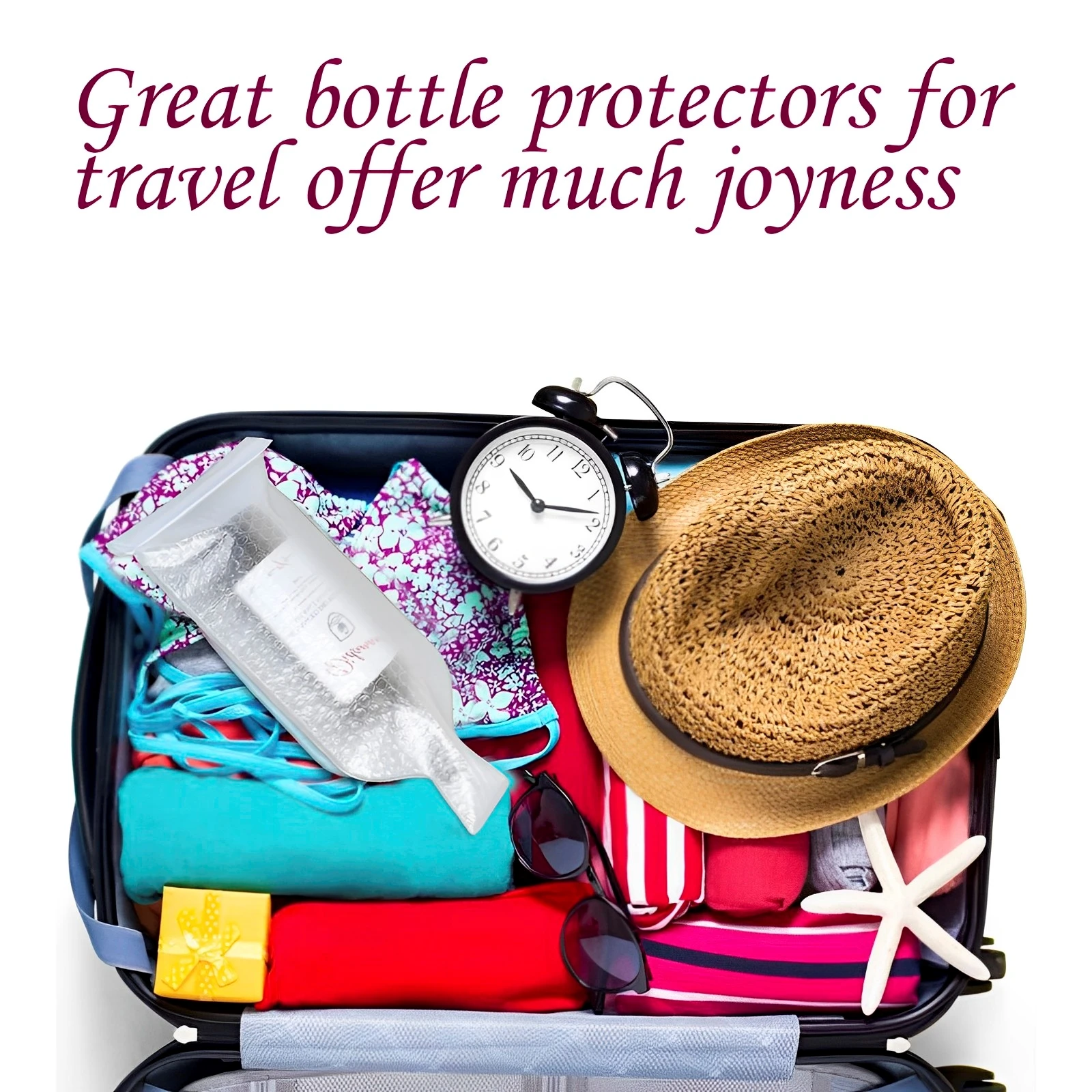 Wine Bottle Bags Multi-Layered Protection Wine Bottle Sleeves for Travel Reusable Wine Bottle Protector Bags Suitcase Luggage