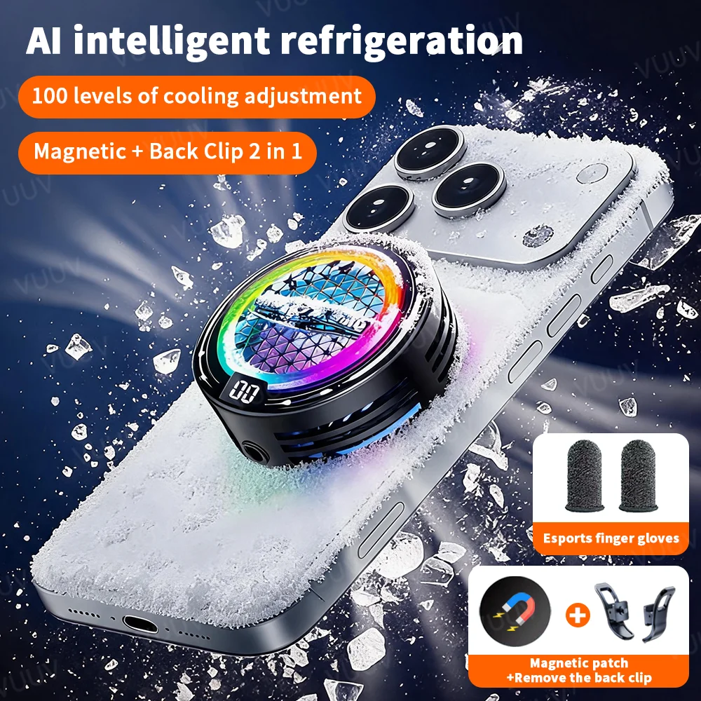 Phone Cooling Fan - Oyunlar için Telefon Soğutucu, iPhone Serisi