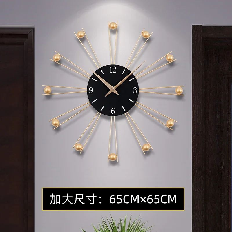 Large Modern Wall Clock Minimalist Luxury Design For Living Room Dining Room Foyer Oversized Silent Wall Decor