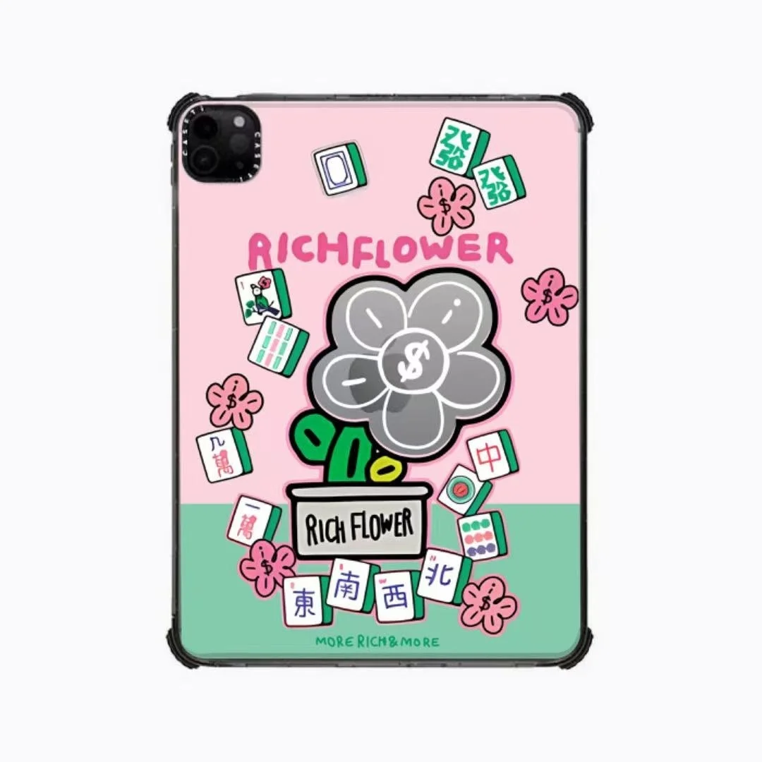 

Gold Pig Fortune Collaboration iPad pro 2.9 Inch Tablet Case Richflower Anti-fall oproof Cover ible with iPa...