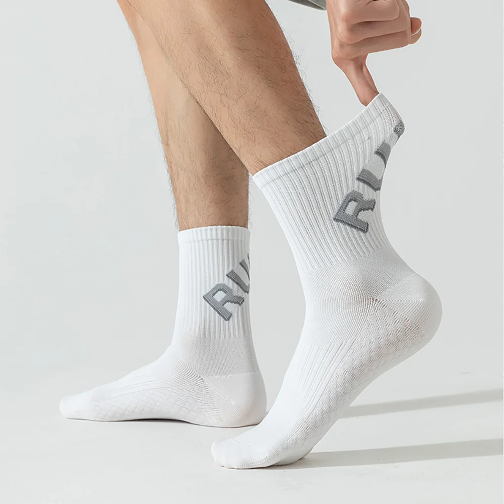 スポーツソックス通気性のあるミッドチューブランニングソックス - Sports Socks のレビューと価格