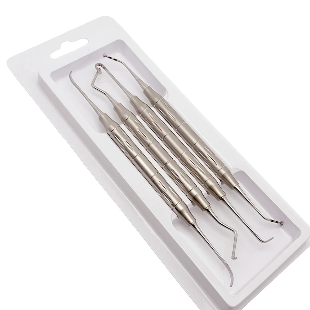 4Pcs Dental Implant Maxillary Sinus External Lift Kit with Periosteum Separator for Soft Tissue Management Surgical Tools