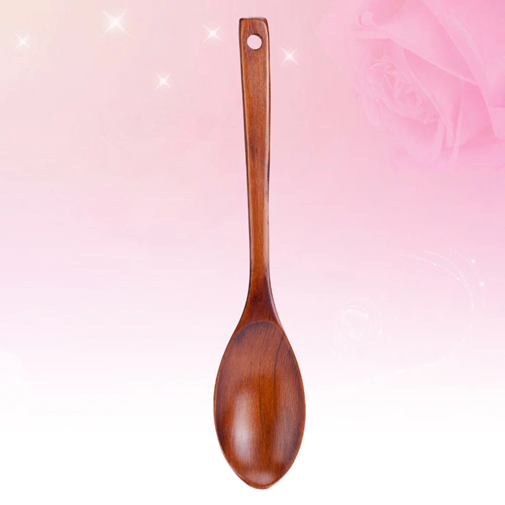 

Wooden Soup Spoon 31X5.8Cm Natural Nanmu Spoon For Kitchen Cooking Utensil Home Restaurant Hotel Use Kitchen Tools