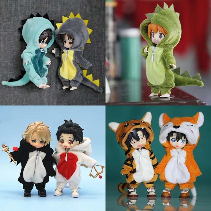 1/12 BJD Doll Clothes Cute Dinosaur animal monster Dolls Clothing for ob11,obitsu 11,molly, gsc  Doll Accessories Toys Gifts