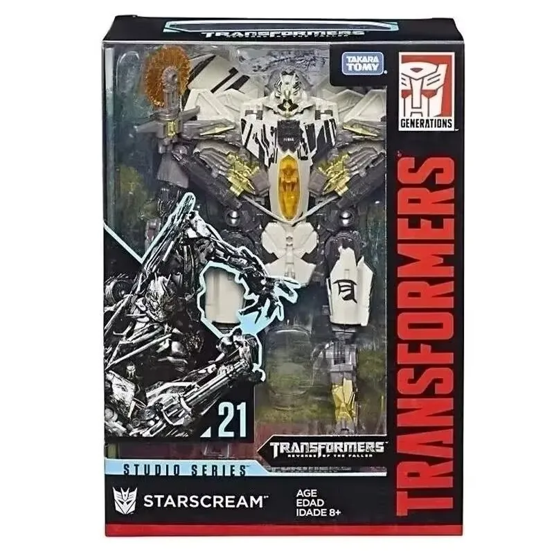 Hasbro-Movie Studio Series Ss06 Ss12 Ss21 Transformers Starscream Figurka Model Kolekcjonerska Zabawka Prezent Ozdoba na Biurko