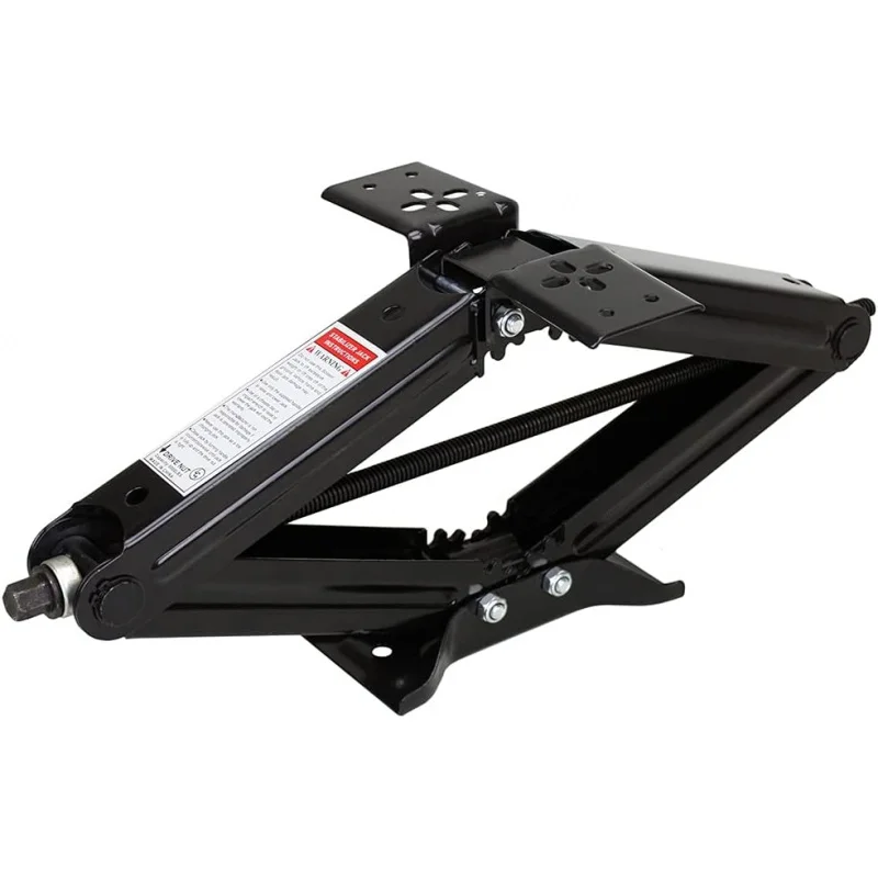 

Manual RV Scissor Jack Kit, 5,000 lbs. 24" Extended, 4-1/4" Retracted, Universal Bolt-on or Weld-on for Travel Trailer, 5th Whe