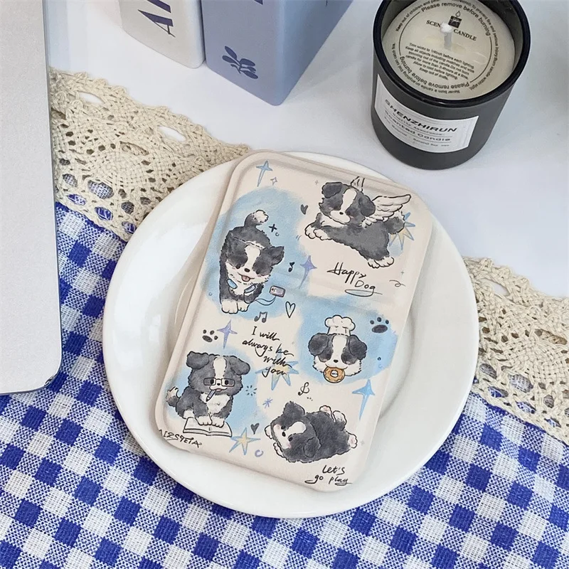 Folding Makeup Hand Mirror Portable Cat Dogs Women Mini Mirror Mini Cosmetic Mirror Foldable High Definition Vanity Tool 2025New