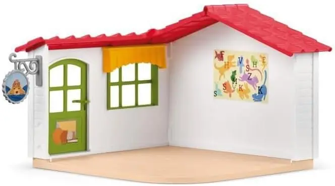 54-delige babydier hotelspeelset met schattige huisdieren, beweegbare accessoires - educatief speelgoed voor kinderen vanaf 3 jaar