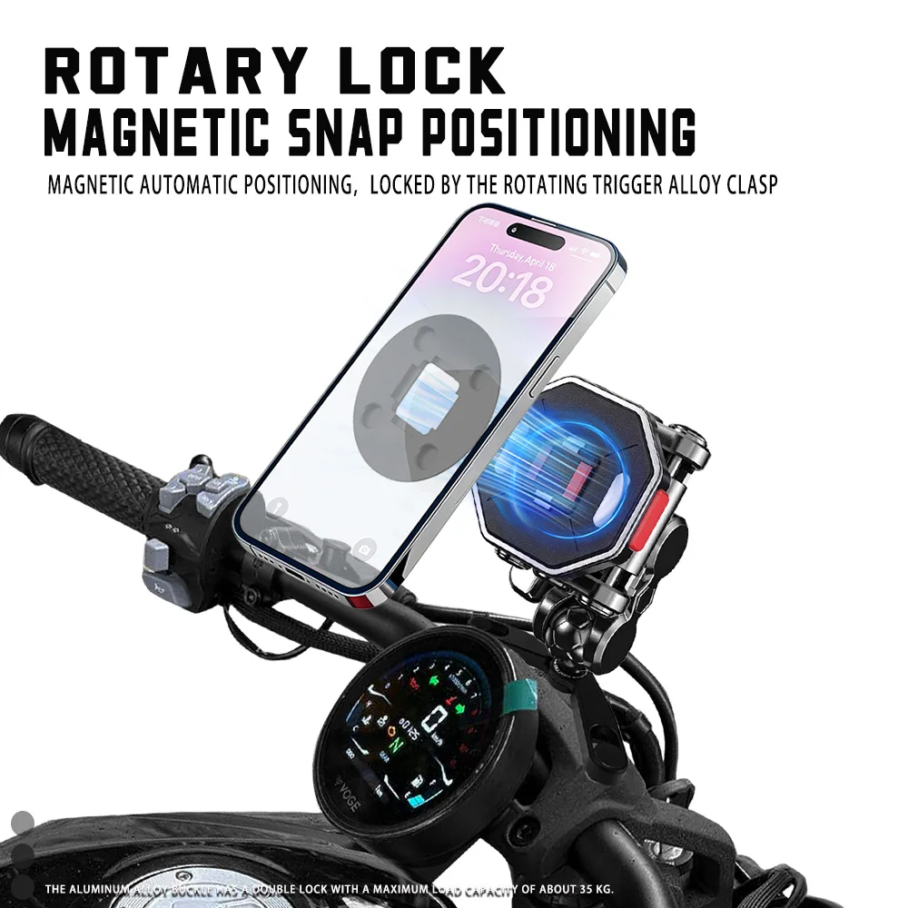 JIFENGHAO For Is Compatible With The Wujie CU530 Cycling Phone Navigation Mount, Featuring Floating Magnetic Quick Release, Wate