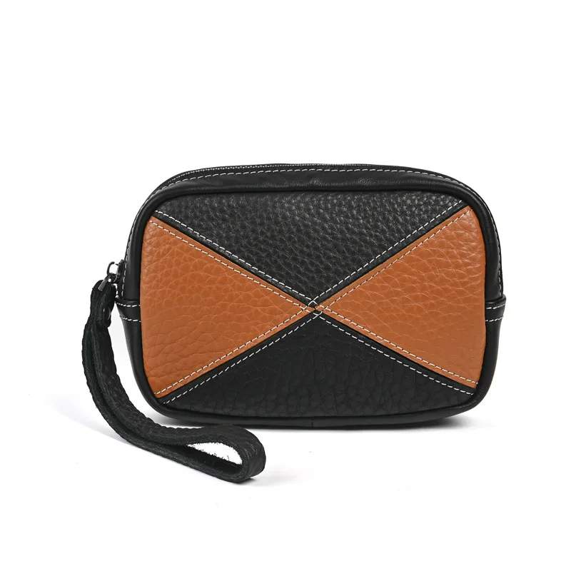 عالية الجودة الرجال الفاخرة حقيبة صغيرة جلدية خمر قطعة محفظة جلدية الإبداعية محفظة نسائية للعملات المعدنية حقيبة الهاتف