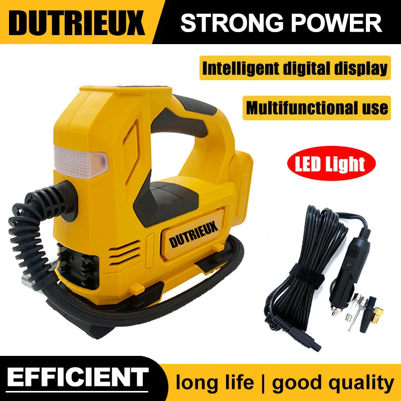 

Портативный воздушный насос DEWALT для Dewalt 18 В 20 В, аккумуляторный беспроводной насос, инструмент для накачивания автомобильных шин, электрический мотоциклетный насос