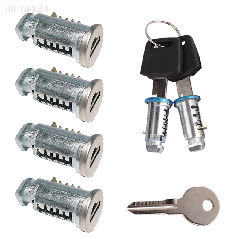 الأجزاء الأساسية لقفل حامل سقف السيارة - مجموعات أسطوانة القفل مع مفاتيح لملحقات نظام حامل الأمتعة