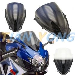 Absダブルバブルウインドスクリーンオートバイアクセサリー風防ウインド偏向器gsxr 600 750 K6 GSXR600 GSXR700 2006 2007