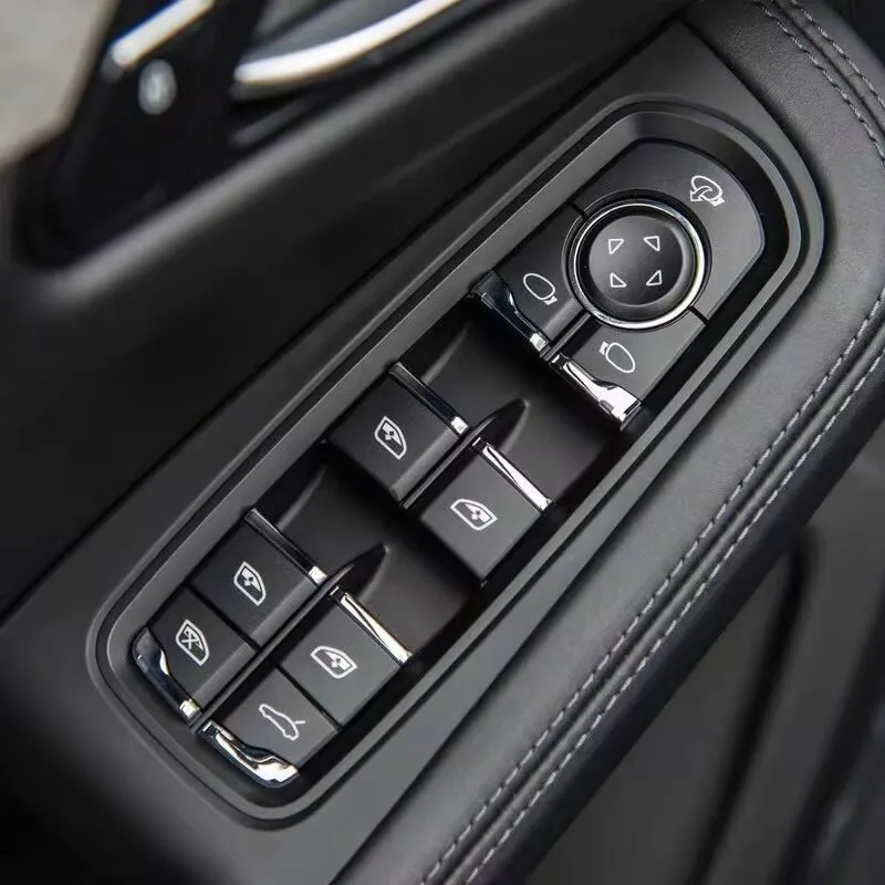 Car Window Glass Lift Switch Button Accessory for Porsche Cayenne Macan Panamera Models 10-16