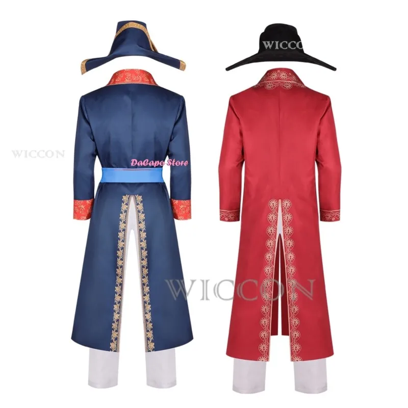 هالوين فيلم نابليون تأثيري الإمبراطور الفرنسي تأثيري الزي العسكري بدلة كاملة معطف قبعة بيع الكبار زي الملابس مجموعة كاملة