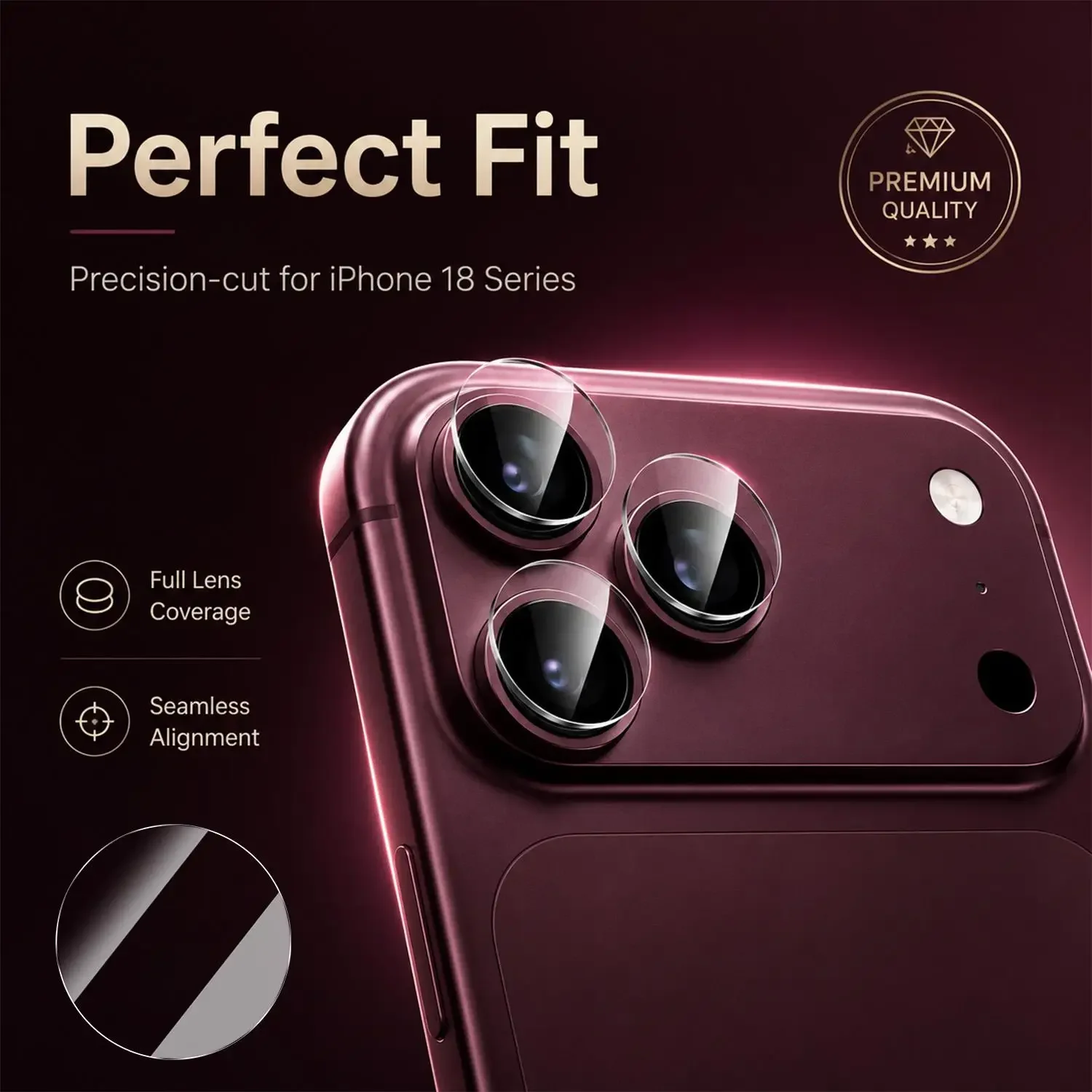 5-1sets for IPhone 18 Pro Max 18 Ultra Fold Tempered Glass HD Clear Camera Lens Protector Anti-scratch Protective Back Lens Film