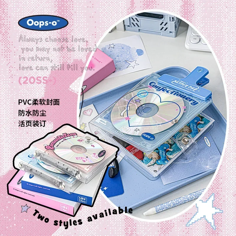Retro CD Kpop fotokartki zbieraj segregator A7 okładka notesu pamiętnik Agenda Planner papiernicze zestaw albumów fotograficznych — zdjęcie produktu 6