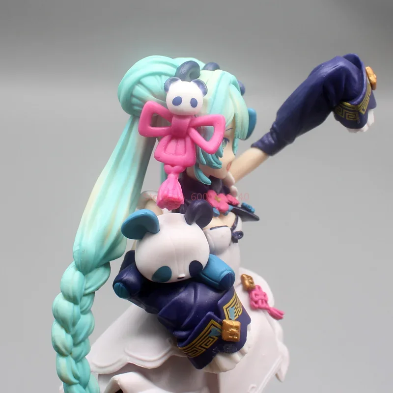 Figura Hatsune Miku Estilo Nacional, modelo PVC, coleção de bonecas Kawaii, ornamento da moda, brinquedos infantis, presente, novo