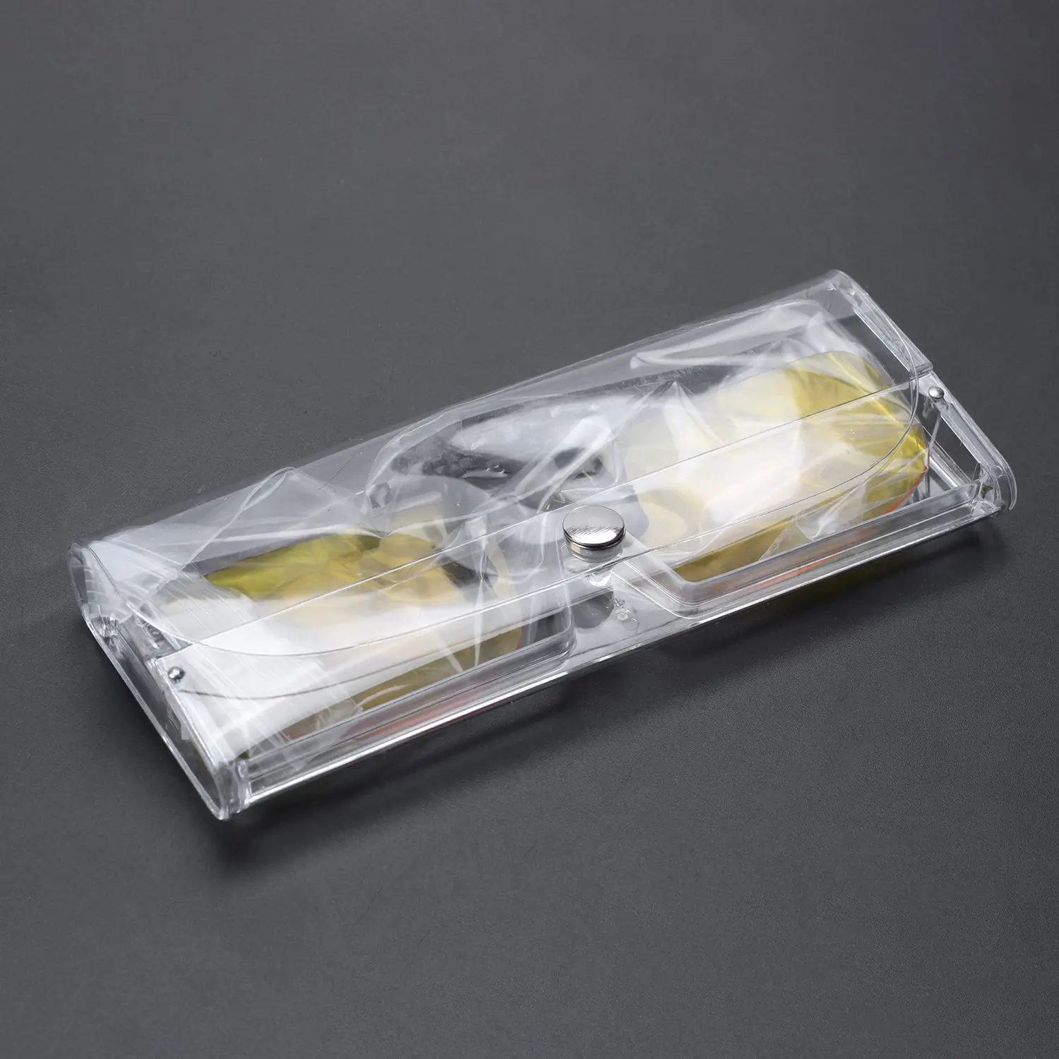 【Today-Only!】Rectangle Clear Yellow Lens Rimless Clip On Night Vision Driving Glasses