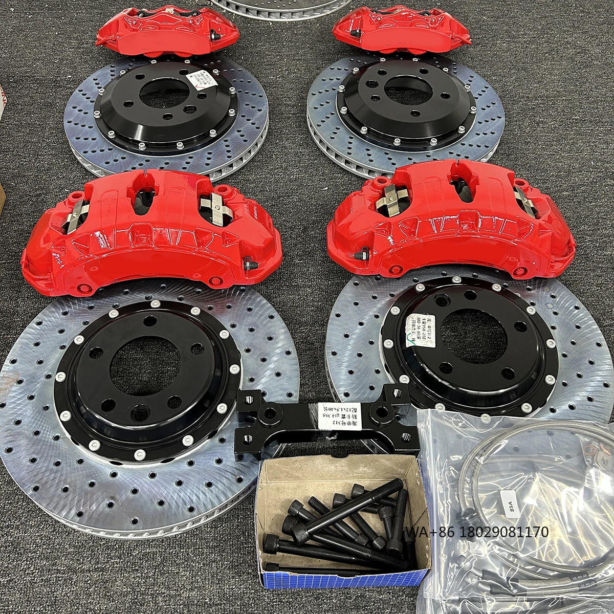 Brake Kit 20z 6 Pot Brake Calipers Kit with Rotor 380 or 405x34mm 6 Pistons Racing Brake Caliper for