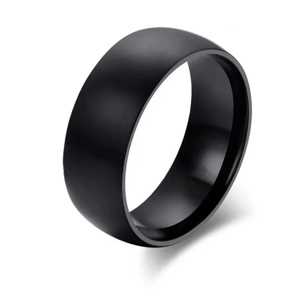 Men's Classic Solid Vintage Stainless Steel Rings