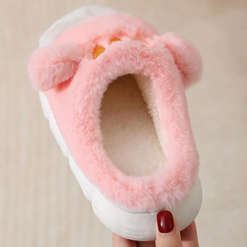 Feerldi Children Slipper Cat Animal Cartoon Kids Shoes Top Quality Flat Flip flop Lovely Little Kitten Indoor Soft Slippers