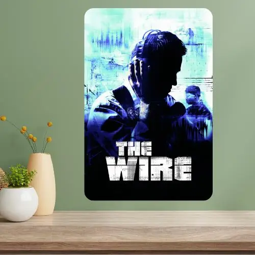 Affiche métallique de la série télévisée classique The Wire