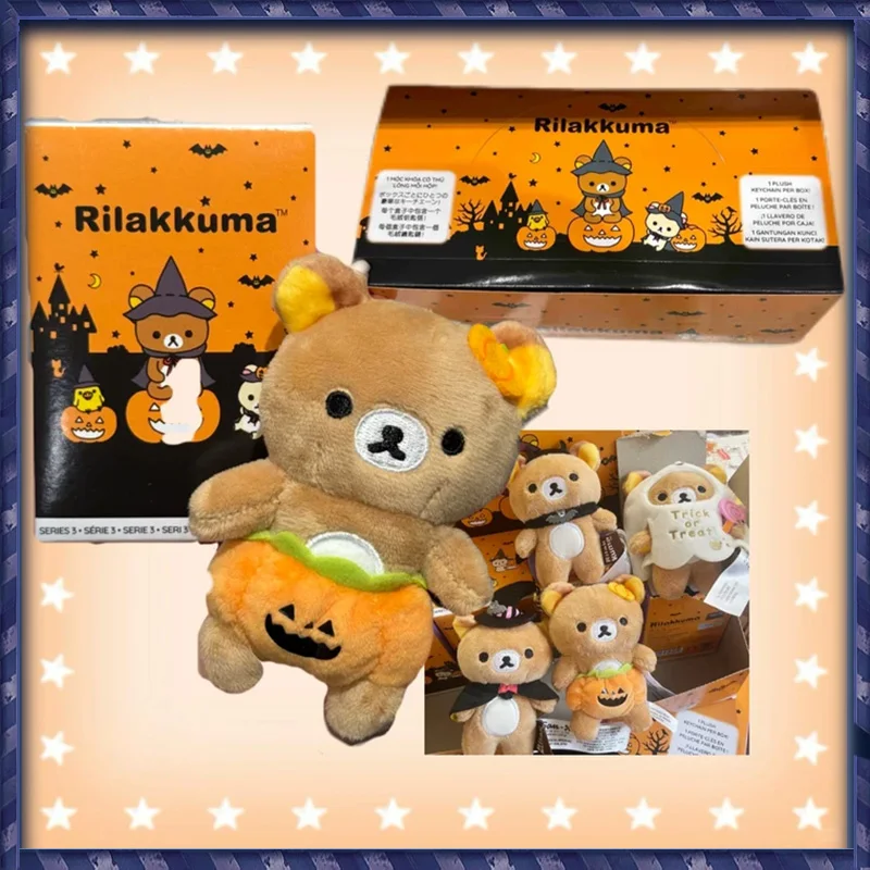 Rilakkuma Halloween Thema Serie Blind Box Hanger MysteryToys Adventskalender Ontwerp Trendy Ornament Kerst Verjaardagscadeau