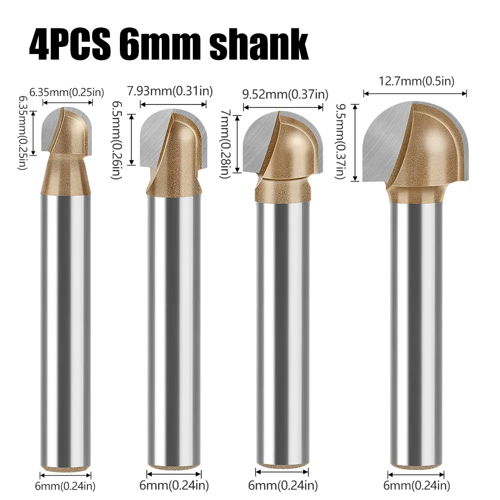 

Round Bottom Cutter Woodworking Milling Cutter Slotting Cutter Trimming Machine Engraving Electric Milling Gong Cutter Head