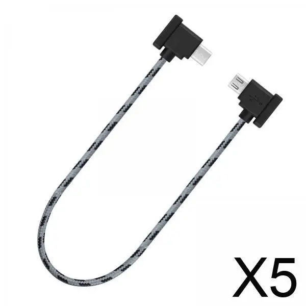 

Высокопрочный нейлоновый кабель для передачи данных, 11,8 дюймов, удлинитель для контроллера радиоуправляемого дрона, для аксессуаров FPV и мобильных устройств