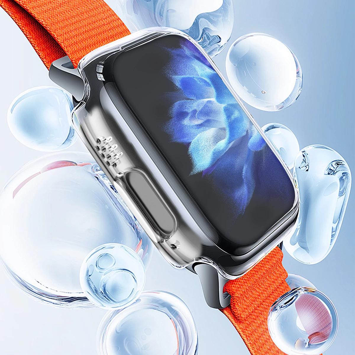 For Apple Watch 45mm 41mm 38mm 42 40mm 44 Plated Skeleton Cover Hard PC Bumper Case Frame for IWatch SE 10 8 7 6 5 4 3 2 1 Case