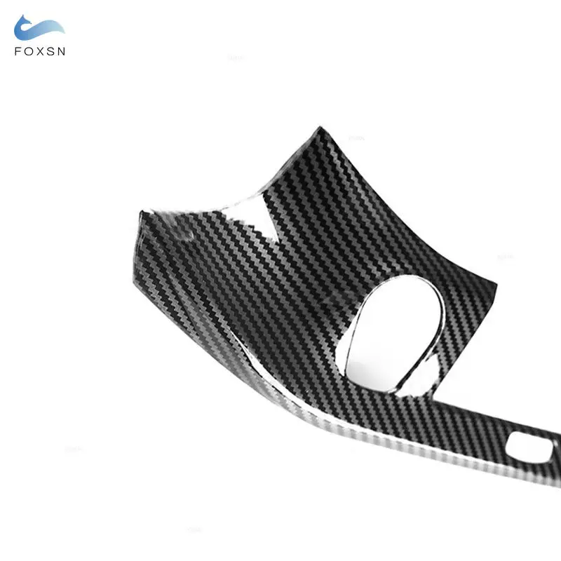 For BMW 5 Series G30 6GT G32 2018 2019 2020 LHD Car Carbon Texture Center Console Air Condition AC Outlet Vent Frame Trim