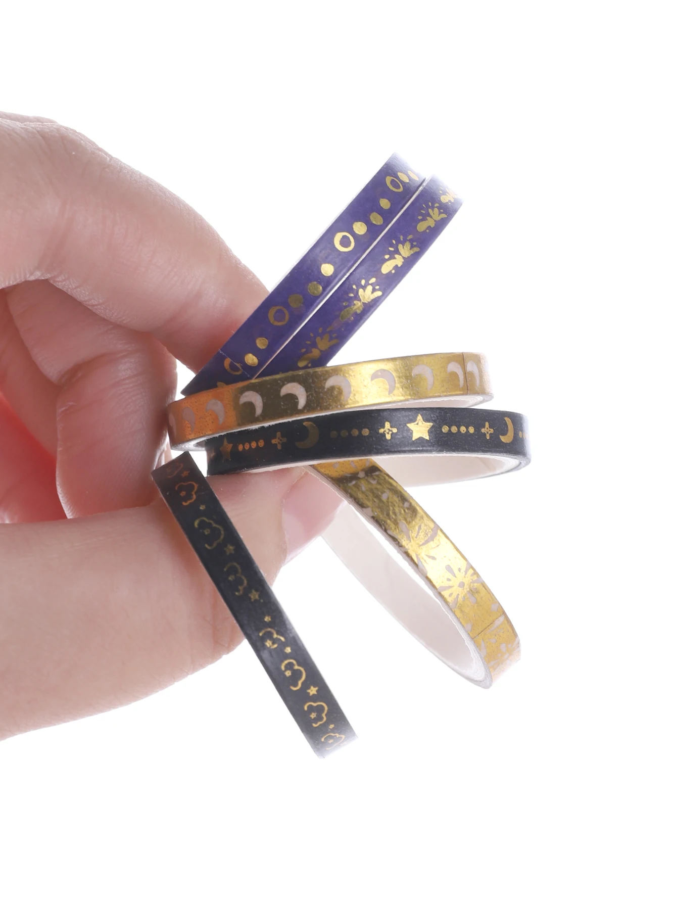 20 Rolls/Box Fine Delicate Bronzing Washi Tape , Masking Tape For Design and Diy, For Precision Work ,Scrapbook Supplies