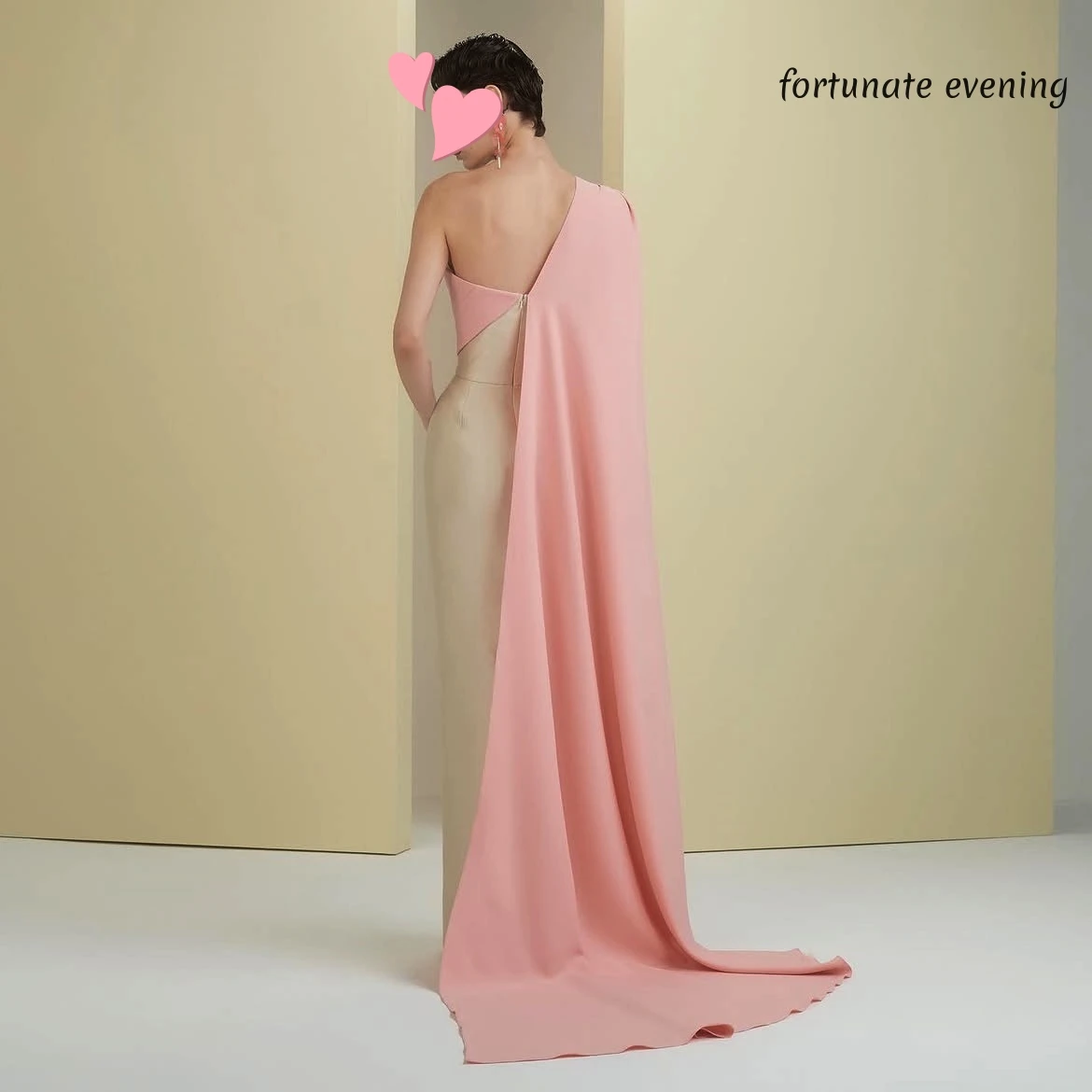 Fortunate Evening Elegant Vintage Sweet Pink Bow Beads Champagne Customized Formal Occasion Prom Dress Evening Party Gowns