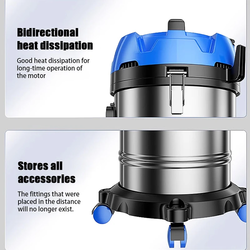 Мощный пылесос для влажной и сухой уборки с сильным всасыванием, портативный автомобильный пылесос для украшения дома, чистка