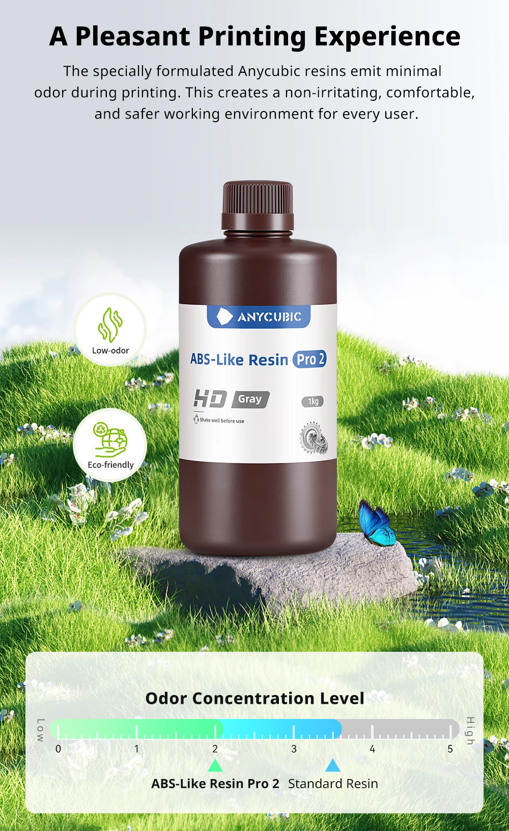 ANYCUBIC wie ABS Pro 2 405 nm 3D-Drucker UV-Harz für LCD-SLA-DLP-Drucker, schnell aushärtende Flüssigkeitsflasche, Resina für Photon Mono 2 – Detail 5