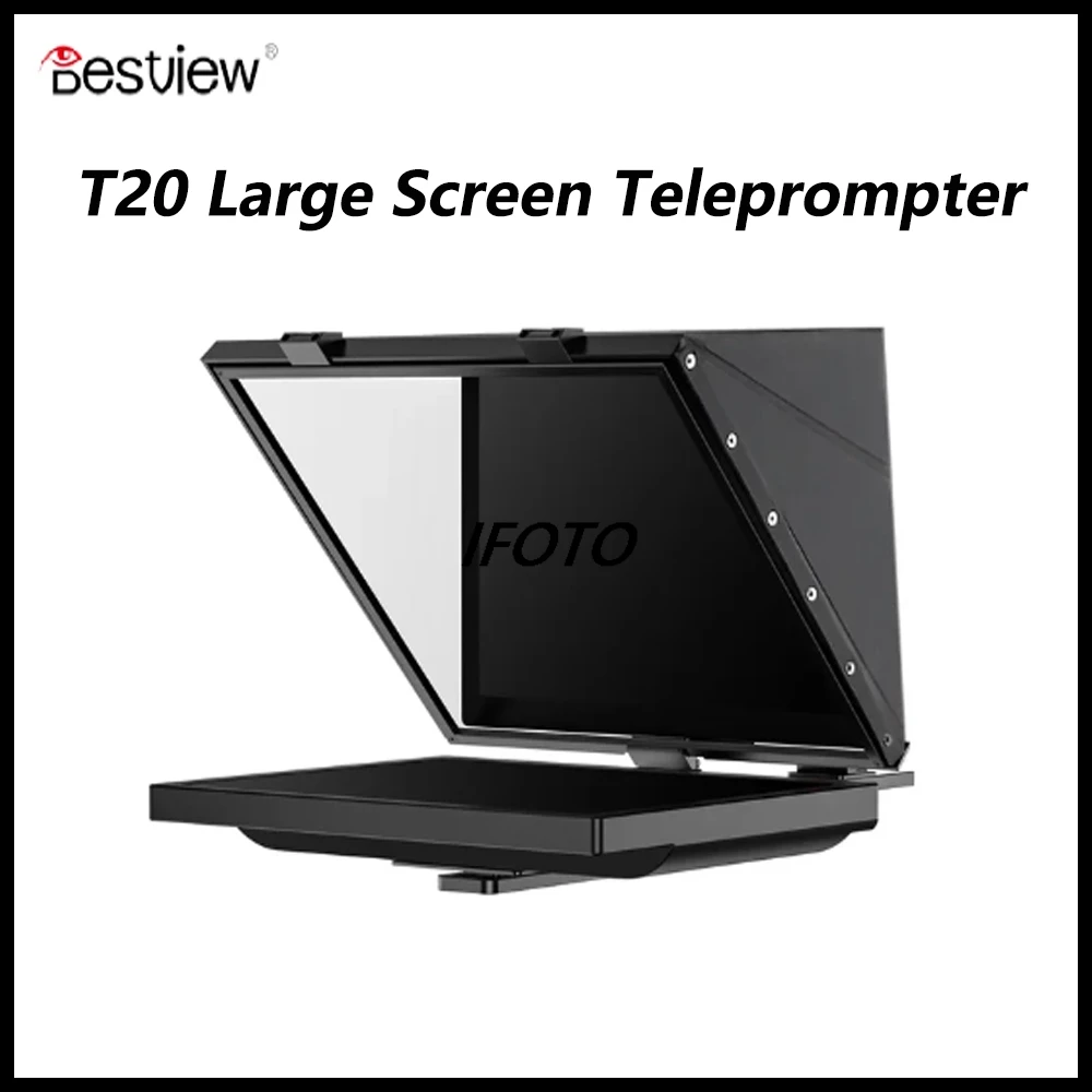 

New Desview T20 20-inch Large Screen Teleprompter 1080P With Flip Function For DSLR Camera iPad Smartphone Interview Recording