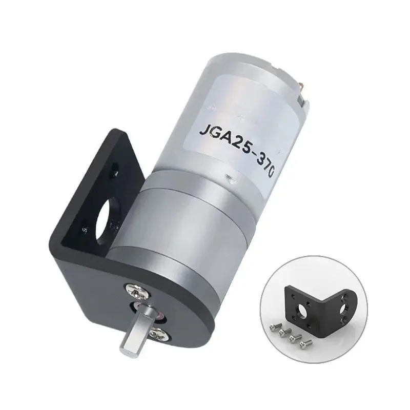 JGA25-370 Micro Planetary Reduction Brushed DC Motor 6V12V24V High Torque 12-1360RPM Low Speed Motor Reversed Full Metal Gearbox