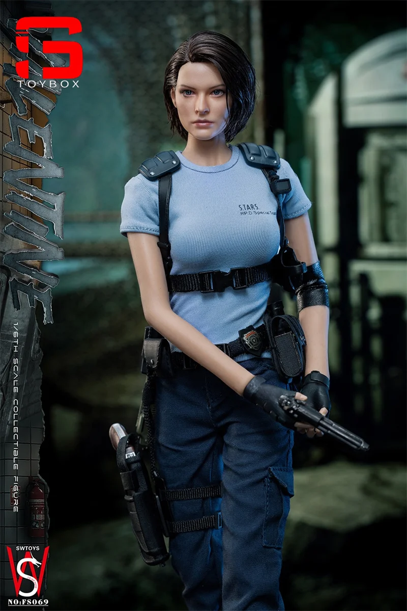 【2025 Q3】SWTOYS FS069 1/6 Scale RPD Police Jill Movable Eyes Action Figure 12'' Female Soldier Figurine Model Collectible Toy