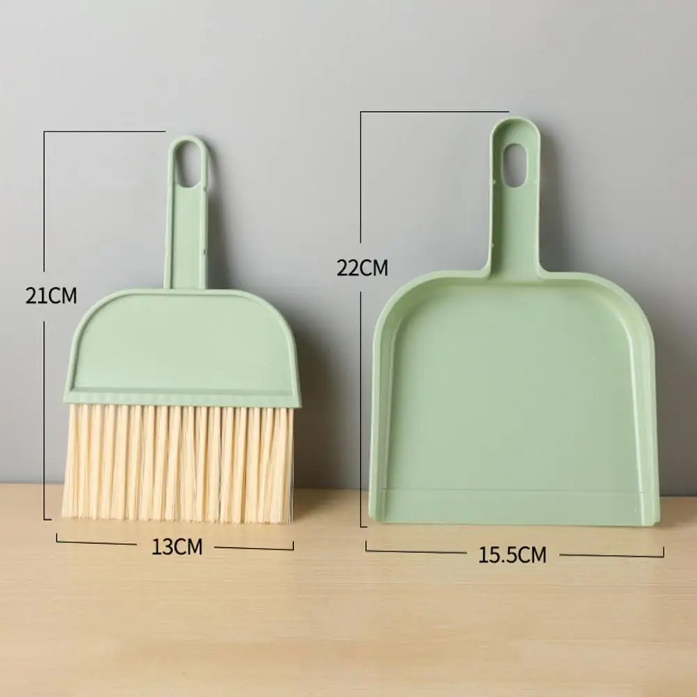 Small Broom With Dustpan Set Soft Bristles Handheld Countertop Mini Dust Pan Broom Sweeper Set Kids Cleaning Tools Home Supplies